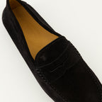 Image of City Gommino Suede Loafers by Tod's for Men - Season Autumn-Winter 2025 - Top Detail View