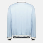 Bild des hellblauen Sport-Sweatshirts - Drôle de Monsieur von Drole De Monsieur für Herren - Saison Frühling-Sommer 2026 - Rückansicht