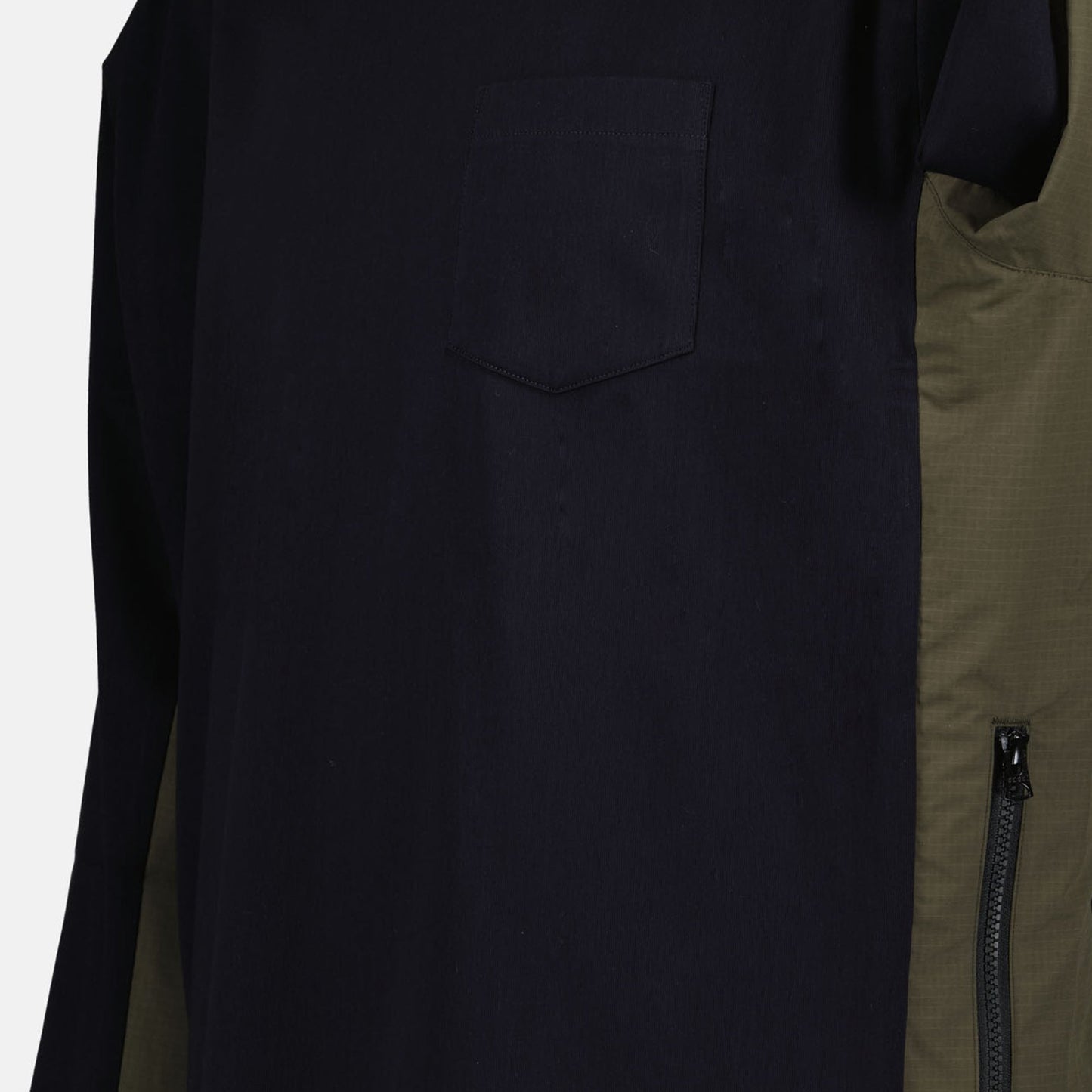 Bicolor T-Shirt, Sacai Autumn-Winter, Long Sleeve T-Shirt, Luxury Ready-to-Wear, Cotton Jersey Top