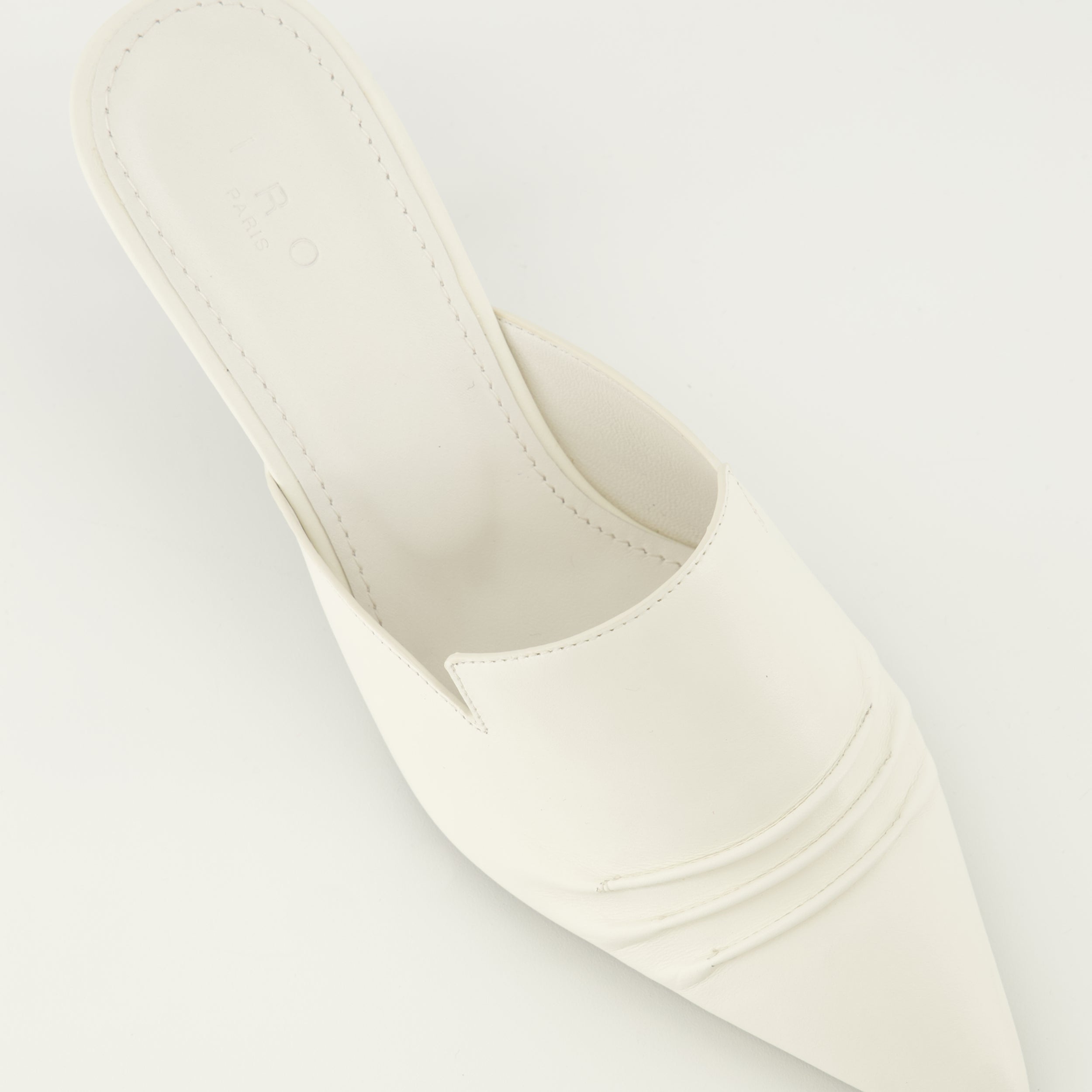 Plissée Heeled Mules