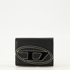 Image of 1dr Black Wallet by Diesel for Women - Season Spring-Summer 2026 - Front View