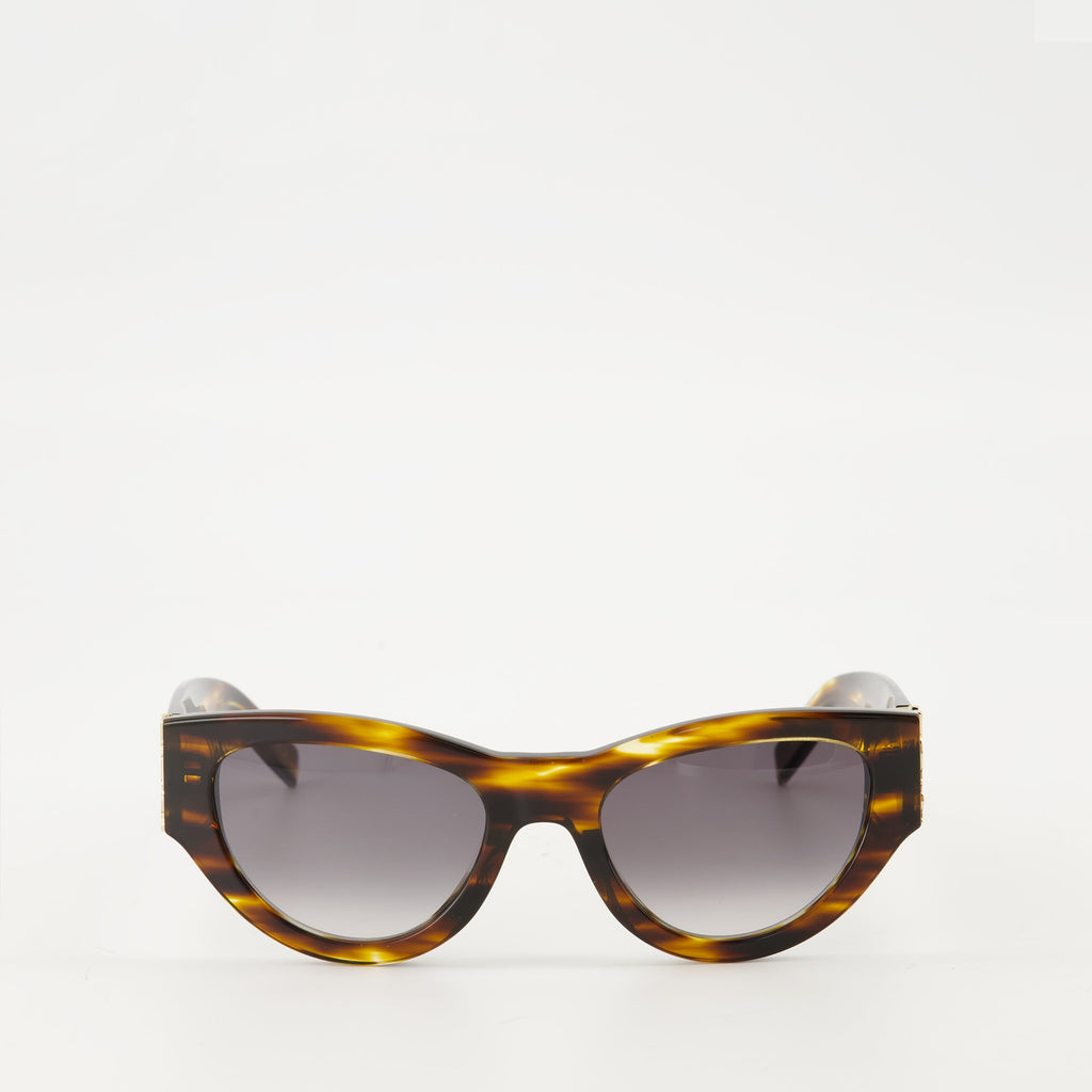 SL M94 sunglasses, Saint Laurent eyewear, brown sunglasses, UVA UVB protection, acetate sunglasses