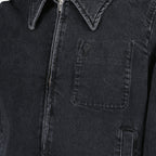 Reißverschluss-Denimjacke