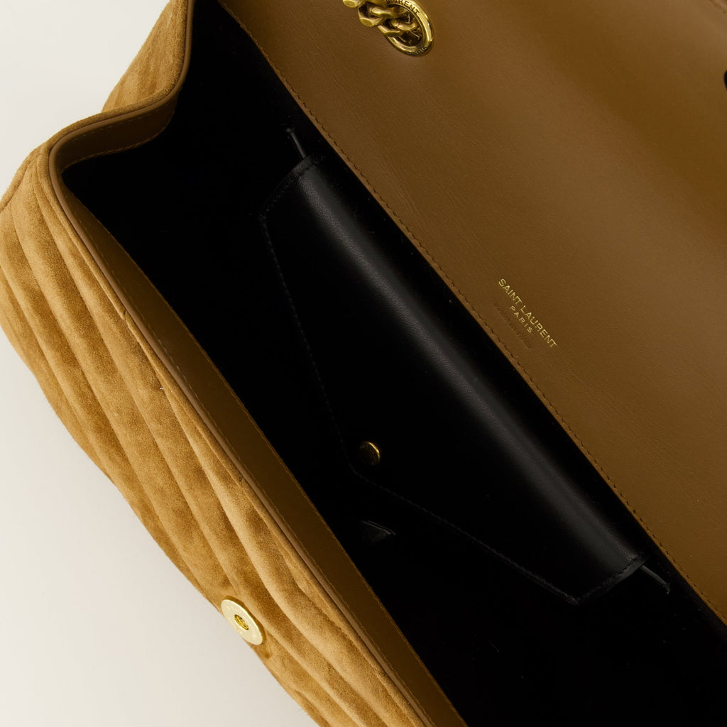 Loulou Medium スエードショルダーバッグ