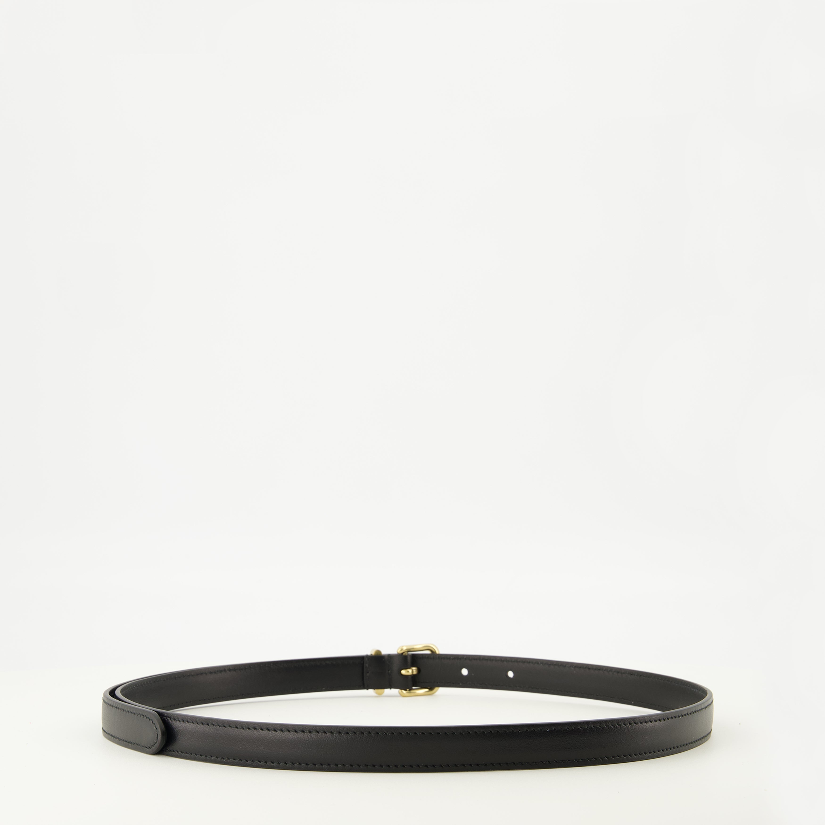black leather belt, Miu Miu, calfskin accessories, designer belt, luxury fashion