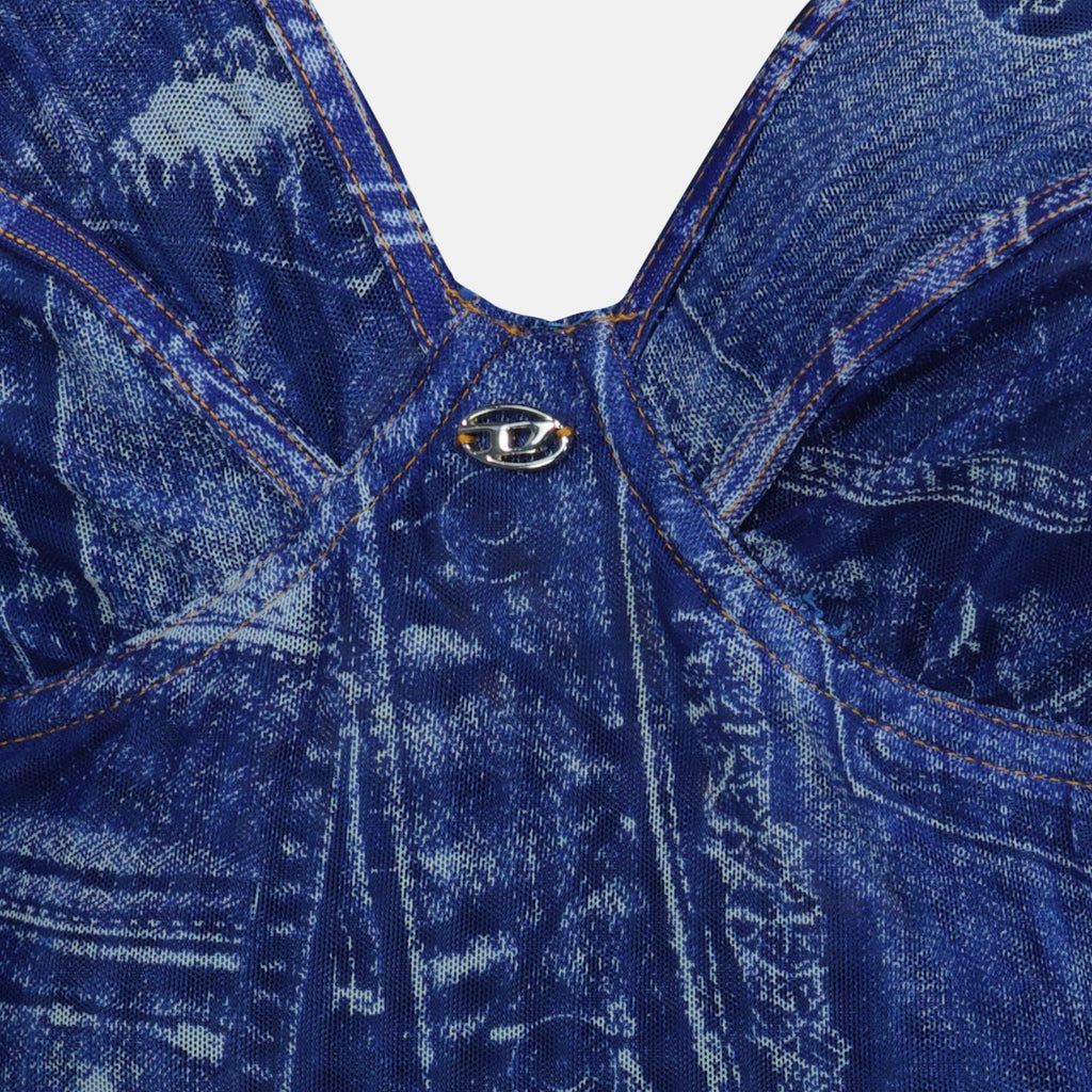 Image du Body Bridget-DNM Jean Bleu par Diesel pour Femmes - Saison Printemps-Été 2026 - Détail Vue 1