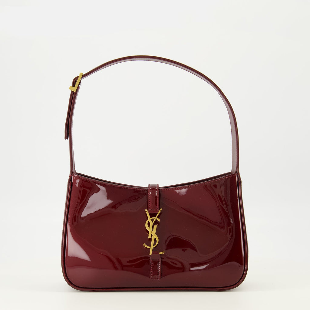 Saint Laurent bag, bordeaux leather bag, patent leather accessories, luxury handbags, designer carryall