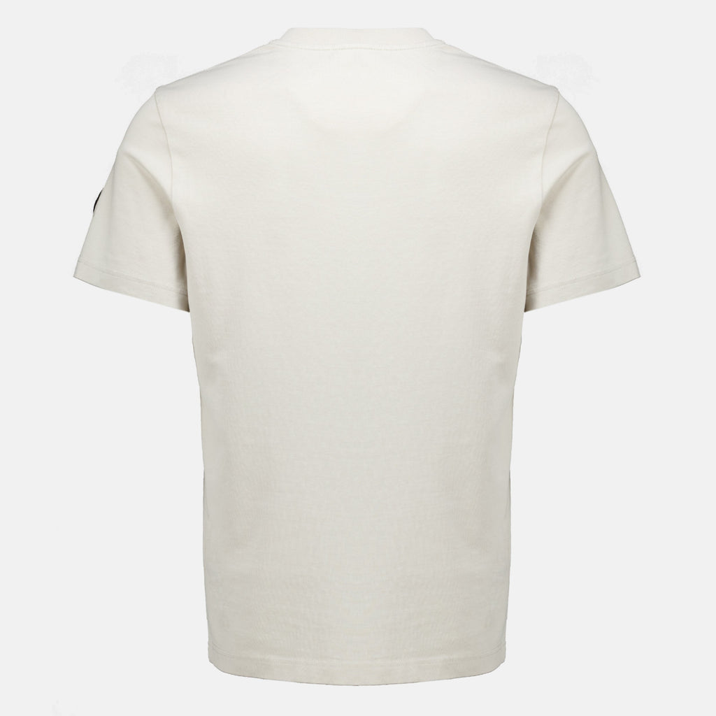 T-shirt bianca in cotone con logo
