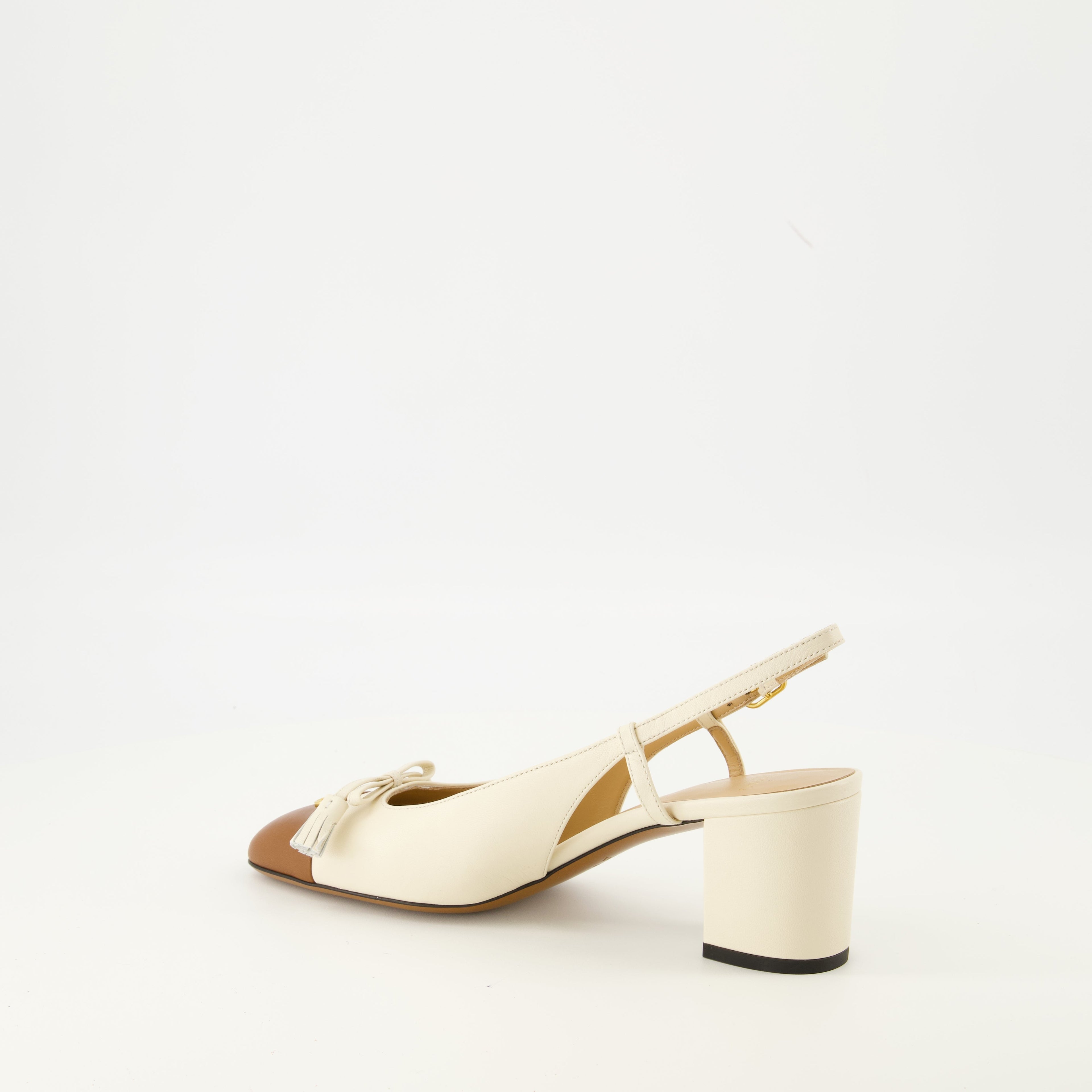 Valet du Roi heels, Valentino shoes, beige leather heels, adjustable ankle strap, VLogo signature