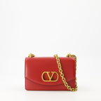 VLogo Vain, red leather bag, Valentino Garavani, luxury accessories, women’s handbags