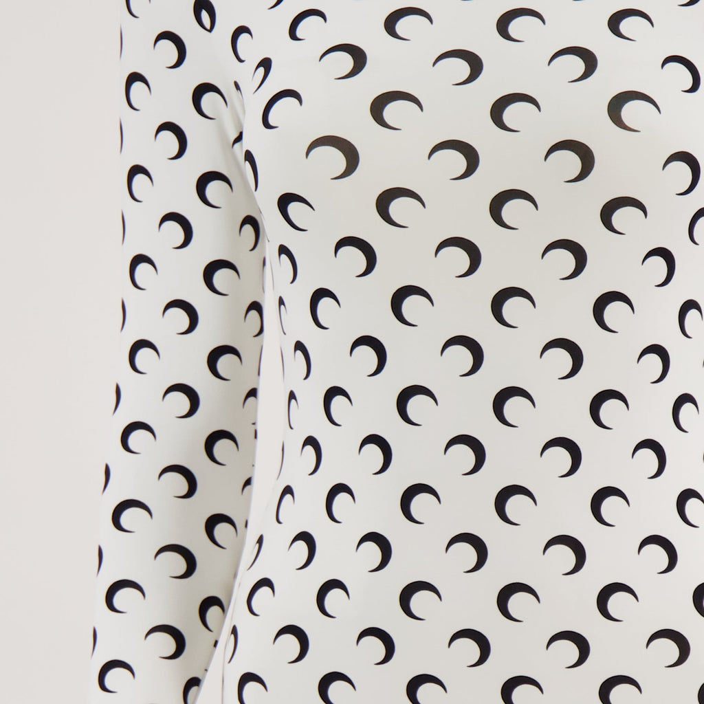 short jumpsuit, Marine Serre, Moon print, Autumn-Winter 2025, polyamide garment