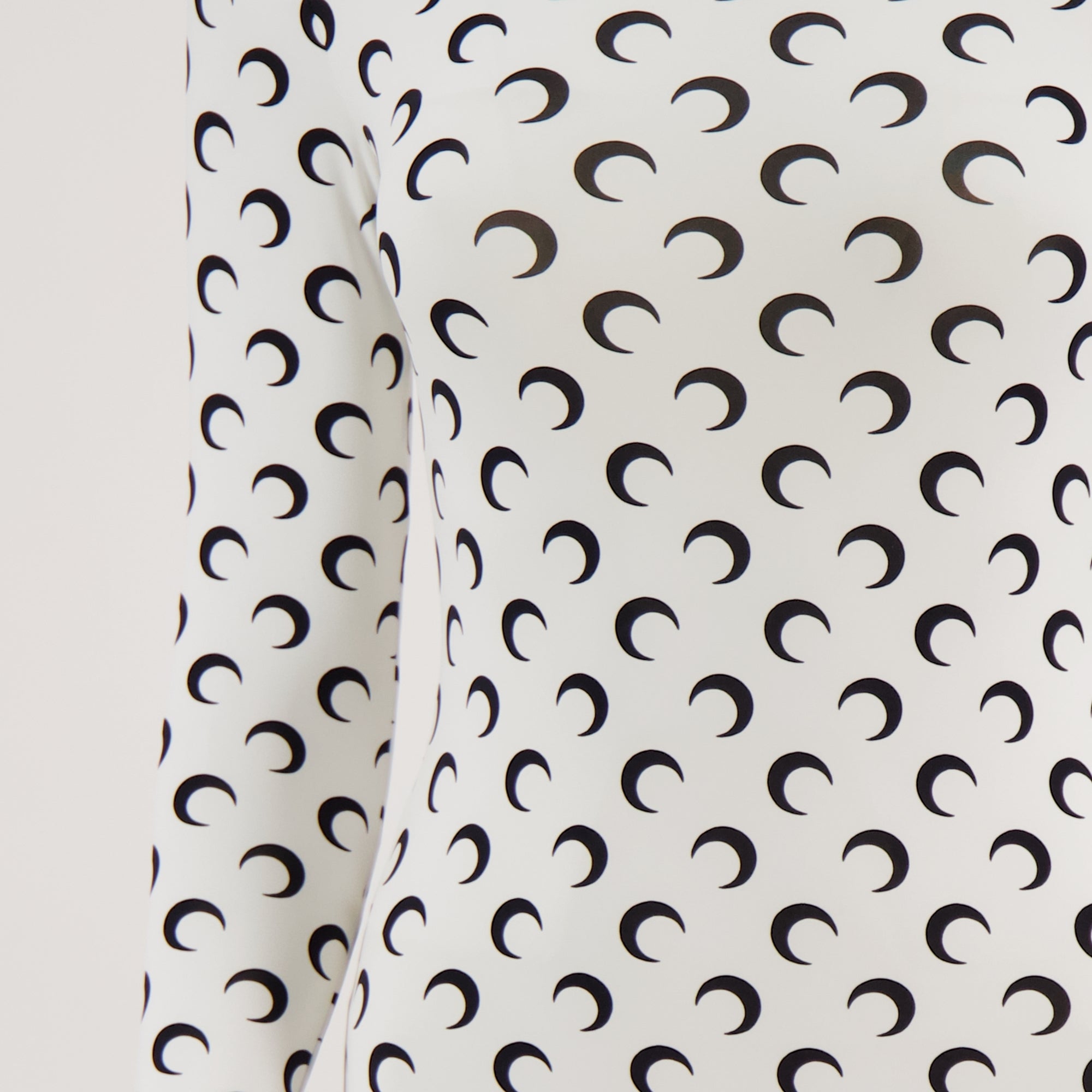 short jumpsuit, Marine Serre, Moon print, Autumn-Winter 2025, polyamide garment