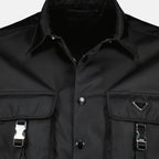 Image of Prada Re-Nylon Overshirt by Prada for Men - Season Spring-Summer 2026 - Product detail view 2