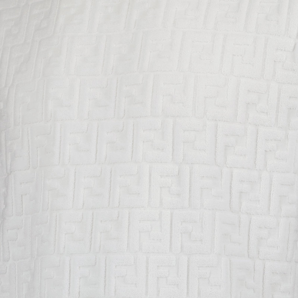 FF motif, luxury T-shirt, cotton terry, Fendi fashion, elegant apparel