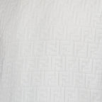 FF motif, luxury T-shirt, cotton terry, Fendi fashion, elegant apparel
