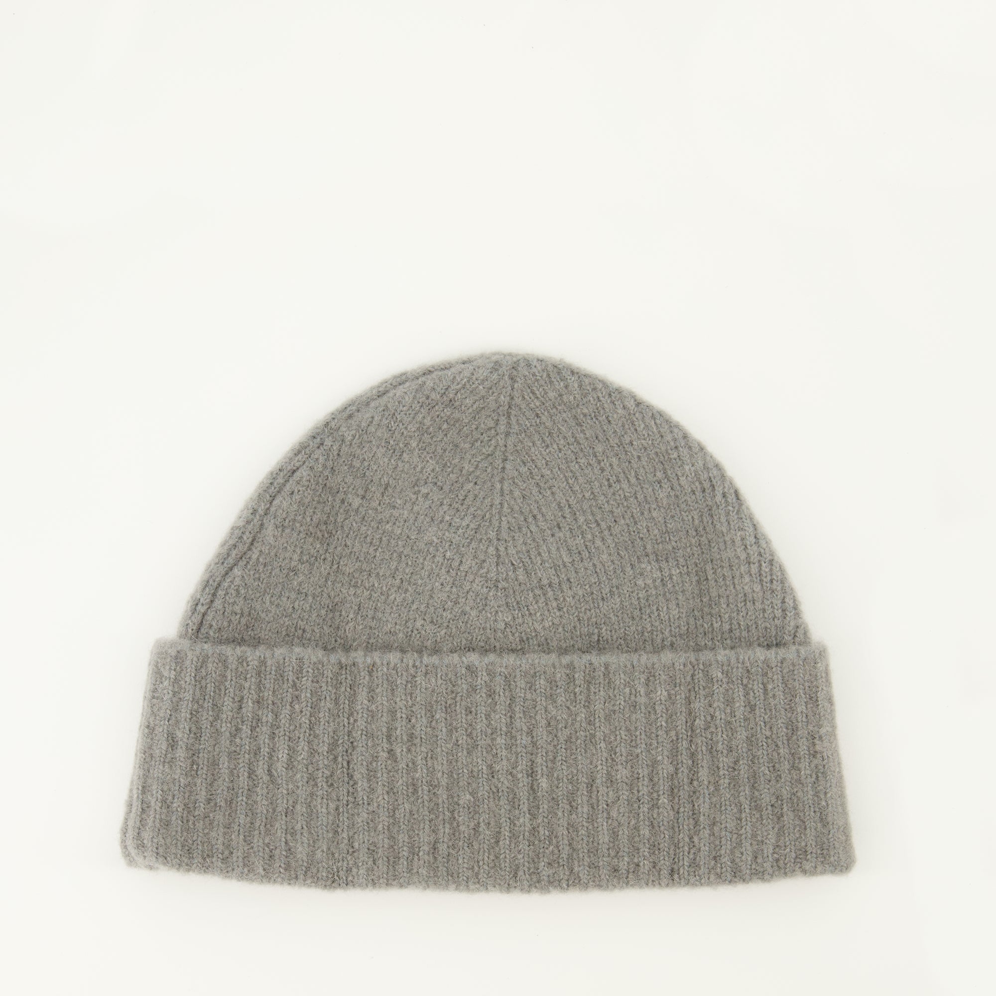 AMI Paris, grey beanie, unisex accessories, wool and alpaca hat, autumn winter collection