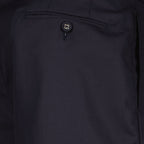 Imagem do Short Phill Azul em Lyocell da Officine Générale para Homens - Temporada Primavera-Verão 2026 - Vista Detalhe 2