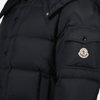 Moncler down jacket, Maya 70 jacket, black nylon jacket, men's outerwear, luxury outerwear