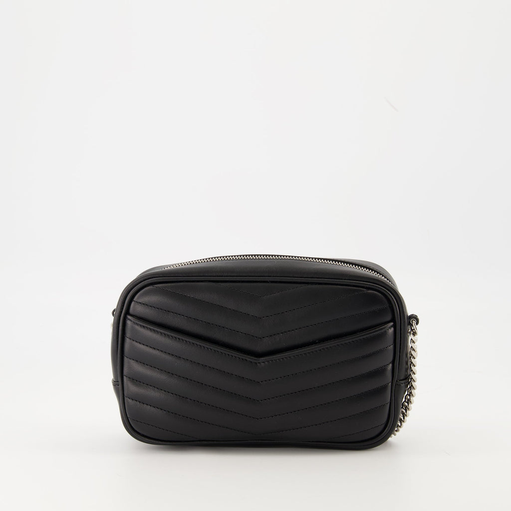 Image of Mini Sac Lou Noir by Saint Laurent for Women - Season Autumn-Winter 2025 - Back View