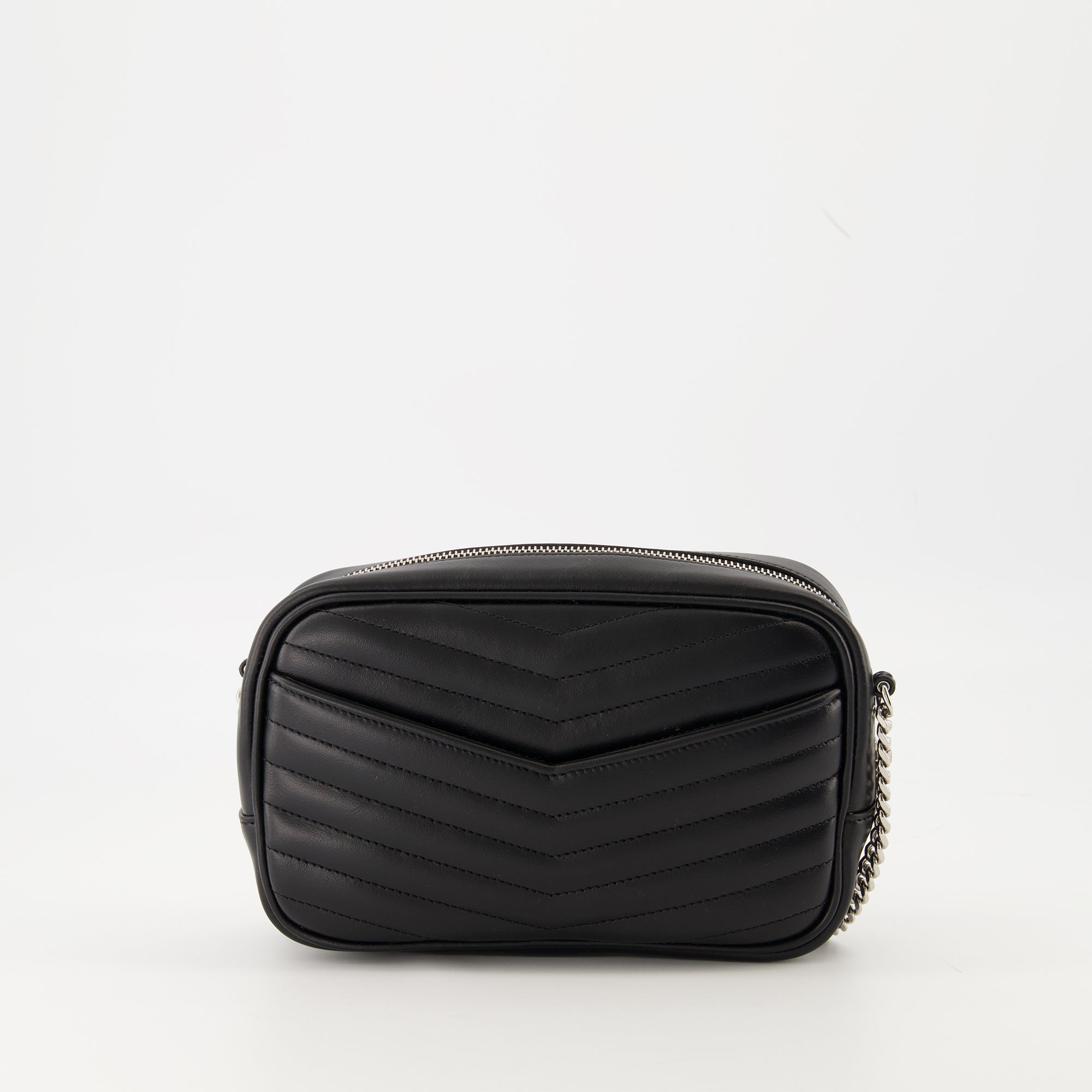 Image of Mini Sac Lou Noir by Saint Laurent for Women - Season Autumn-Winter 2025 - Back View