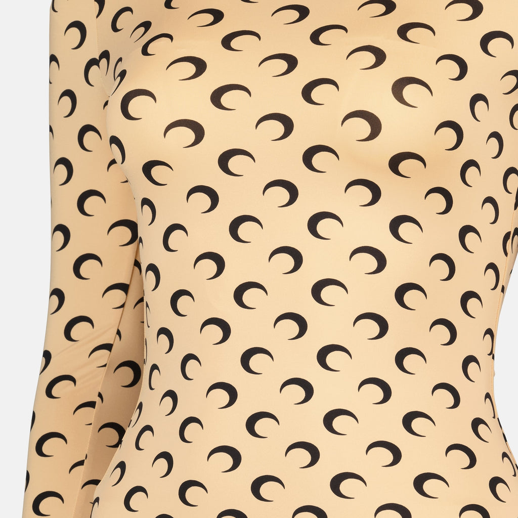 Jersey Moon Top, Marine Serre, Moon print, high collar top, Autumn-Winter 2025