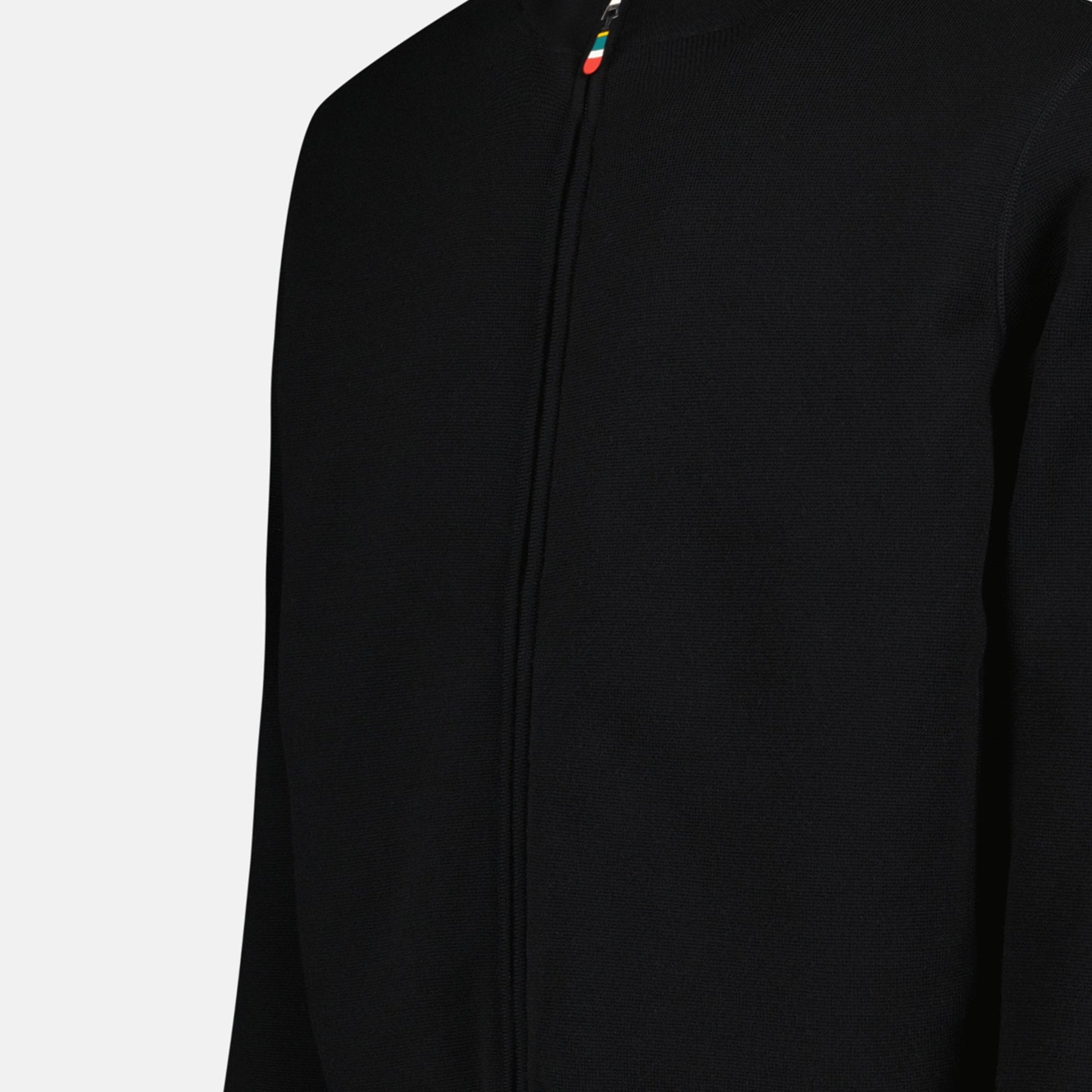 reversible jacket, Sedgeley, black jacket, Fall-Winter 2024, tricolor details