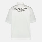 Image of Givenchy White Stamp Shirt - by Givenchy for Men - Season Spring-Summer 2026 - Back View