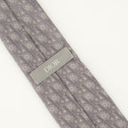 Dior tie, Oblique Revival tie, gray silk tie, luxury ties, men's accessories