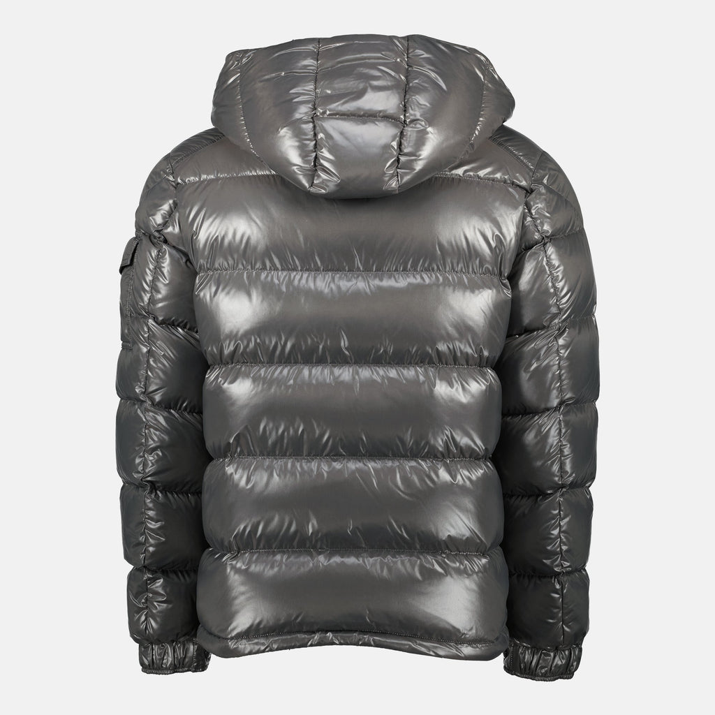 Moncler jacket, grey down jacket, Fall-Winter outerwear, luxury outerwear, down insulated jacket