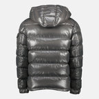 Moncler jacket, grey down jacket, Fall-Winter outerwear, luxury outerwear, down insulated jacket