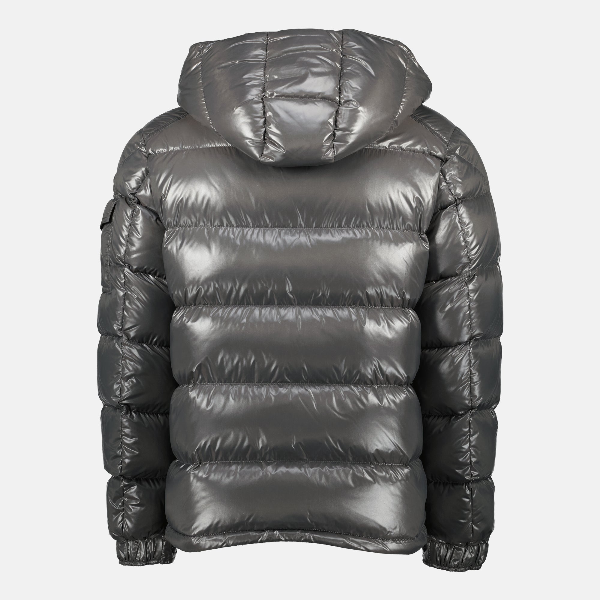 Moncler jacket, grey down jacket, Fall-Winter outerwear, luxury outerwear, down insulated jacket