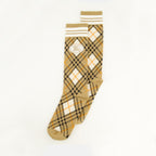 Burberry socks, check socks, stretch cotton, unisex accessories, Equestrian Knight Design