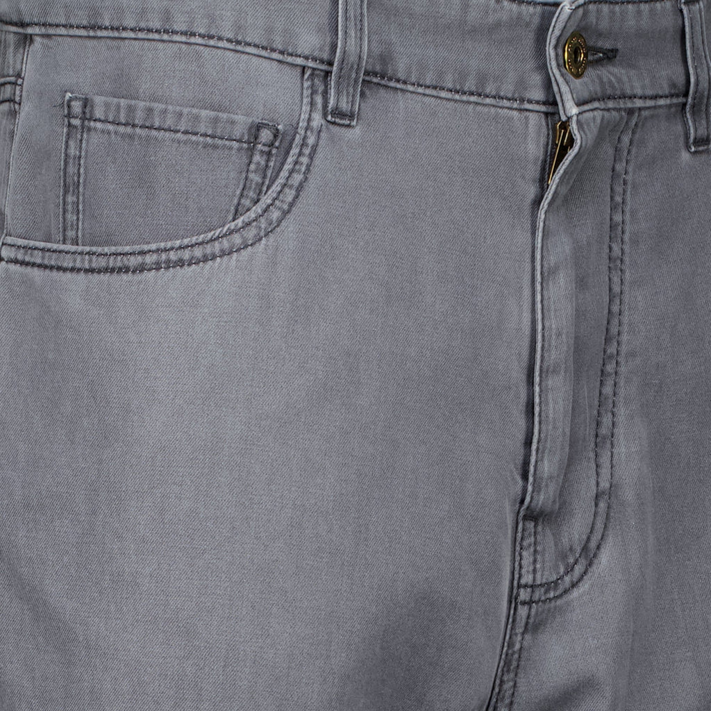 Jeans en Denim Chambray Gris