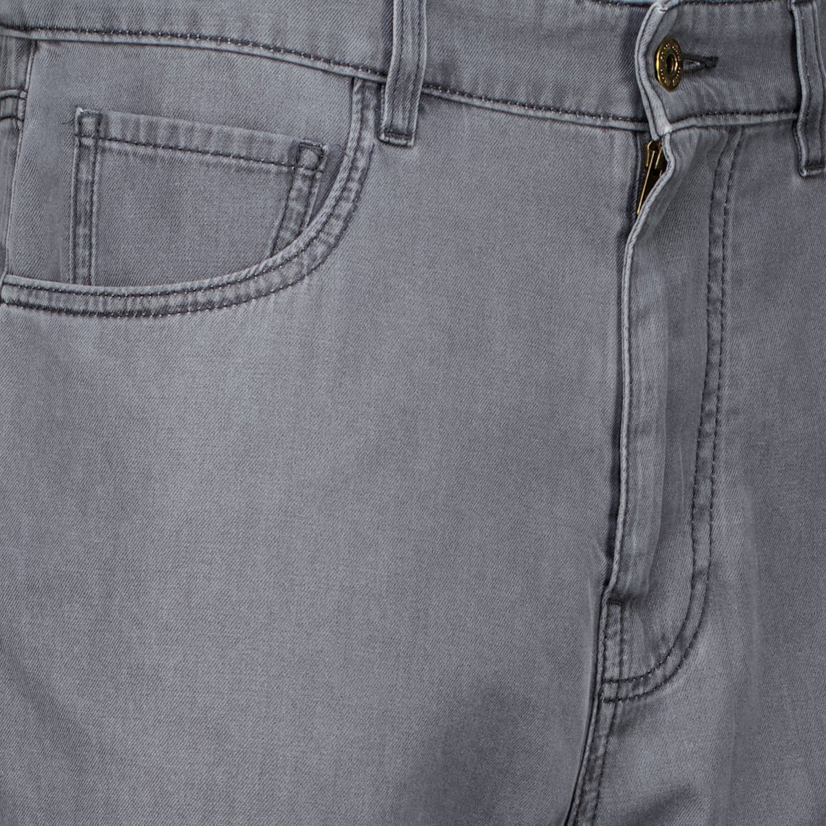 Jeans en Denim Chambray Gris
