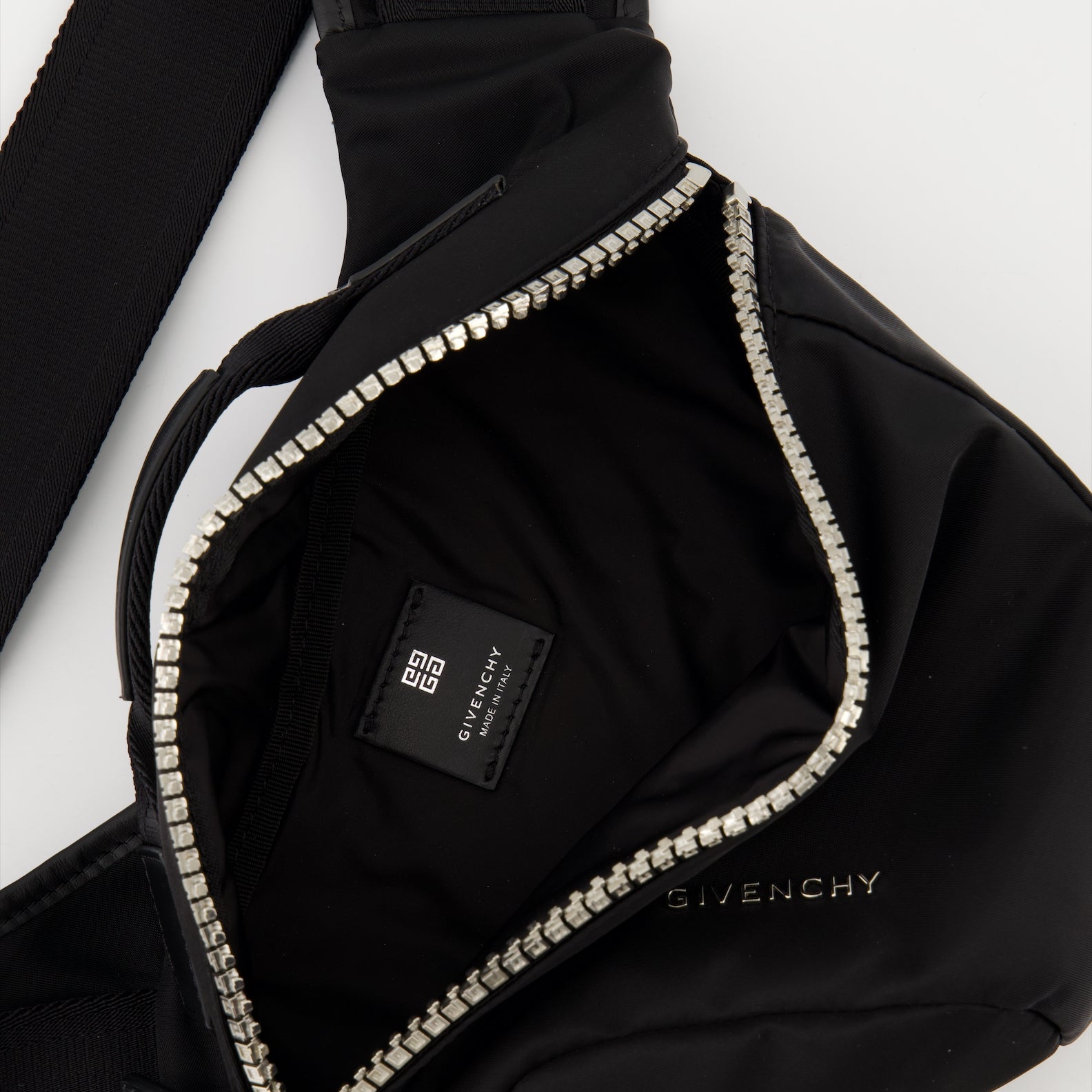 Givenchy, G-zip Shoulder Bag, Black Nylon Bag, Luxury Accessories, Autumn-Winter 2024