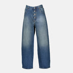 Imagen del Jean Droit Denim de Mm6 para Mujeres - Temporada Primavera-Verano 2026 - Vista Frontal