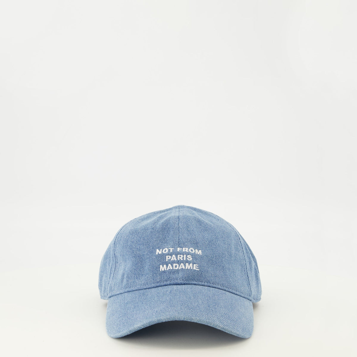 Denim-Cap mit Slogan