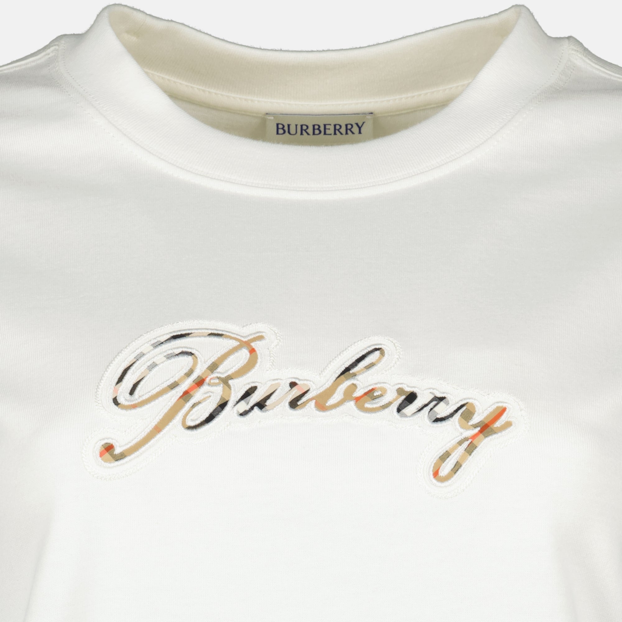 Check Logo T-Shirt - Burberry - Women | WE IN STYLE