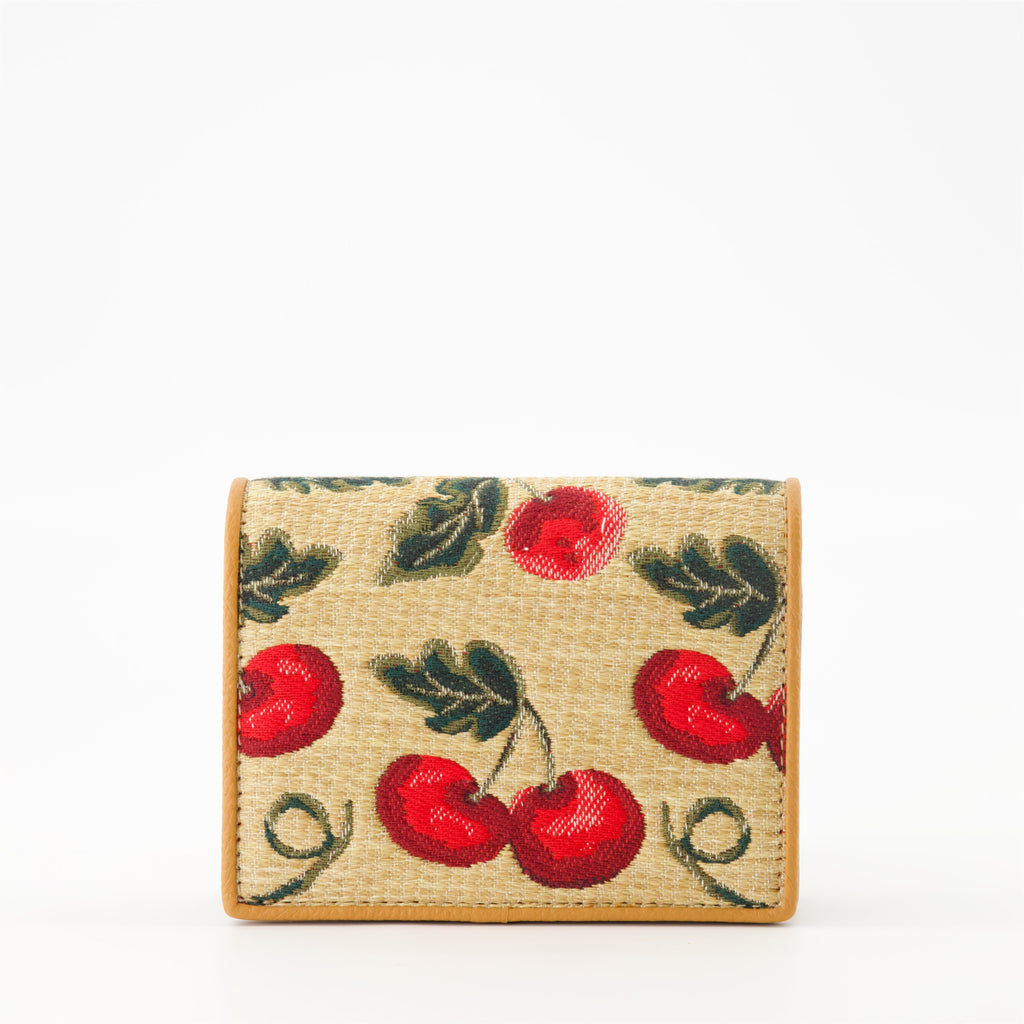 Vlogo wallet, Valentino Garavani accessory, raffia wallet, designer wallet, women's wallet