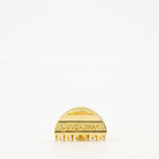 Image de pince à cheveux dorée par Saint Laurent pour femmes - Saison Automne-Hiver 2025 - Vue de face