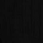 Pull ras du cou en coton noir