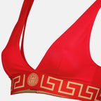 Top de Bikini Triángulo Rojo