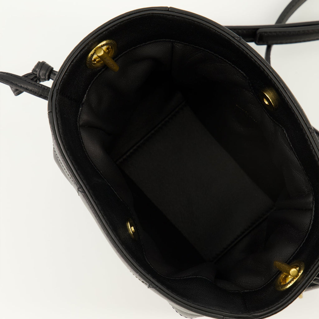 Bilde av Jamie Mini svart veske fra Saint Laurent for kvinner - Sesong Vår-Sommer 2026 - Detaljvisning 2