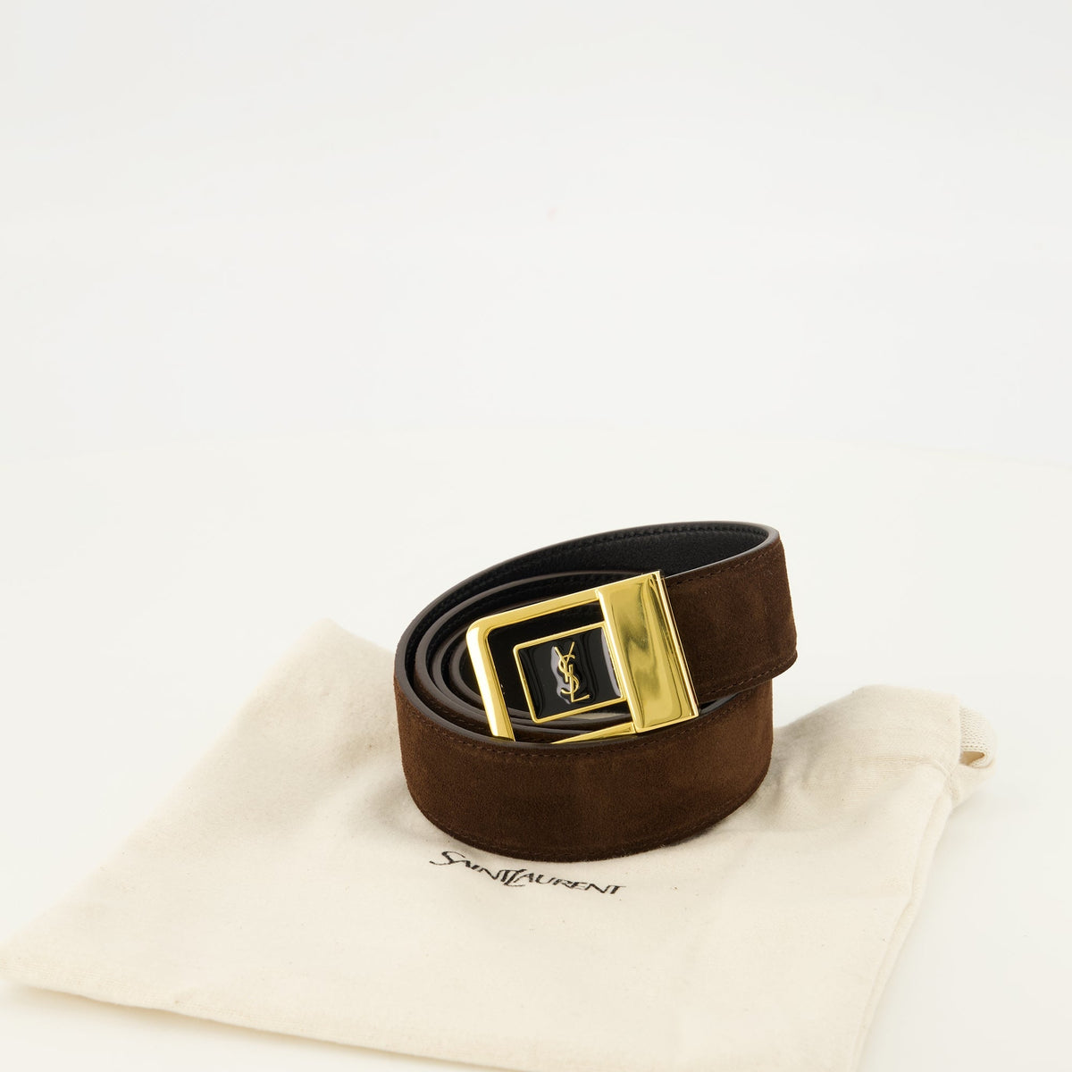 Ceinture 66 en Suède Marron