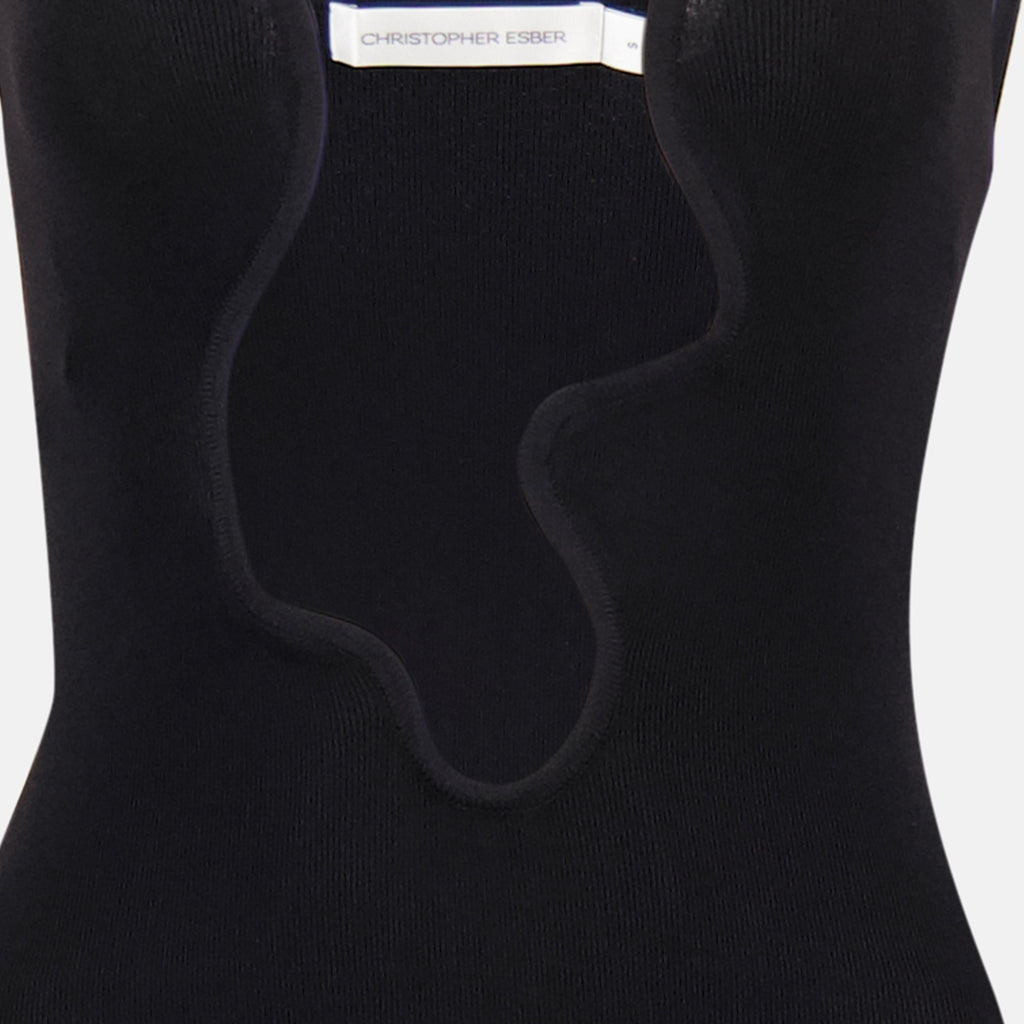 Salacia Dress, Christopher Esber, black dress, sleeveless dress, Autumn-Winter 2025