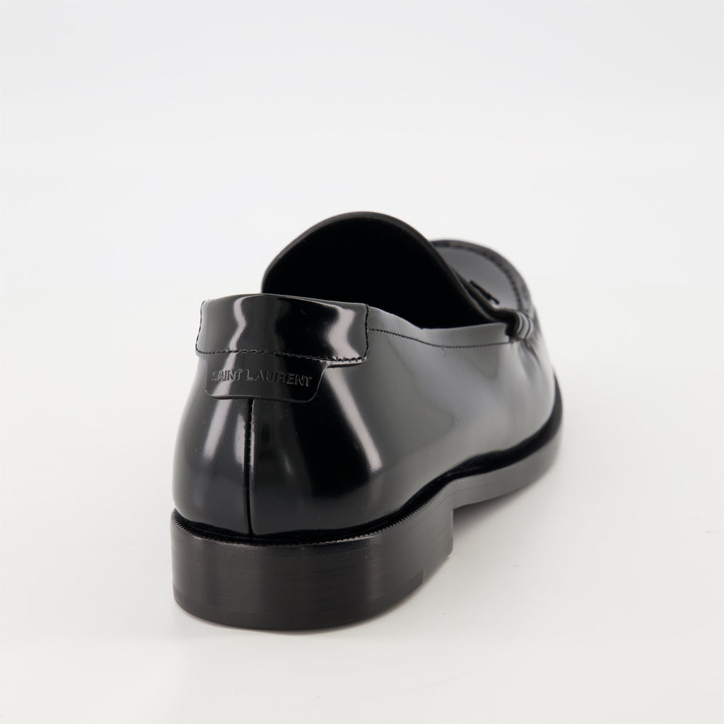 patent leather loafers, YSL loafers, luxury shoes, men's footwear, designer loafers