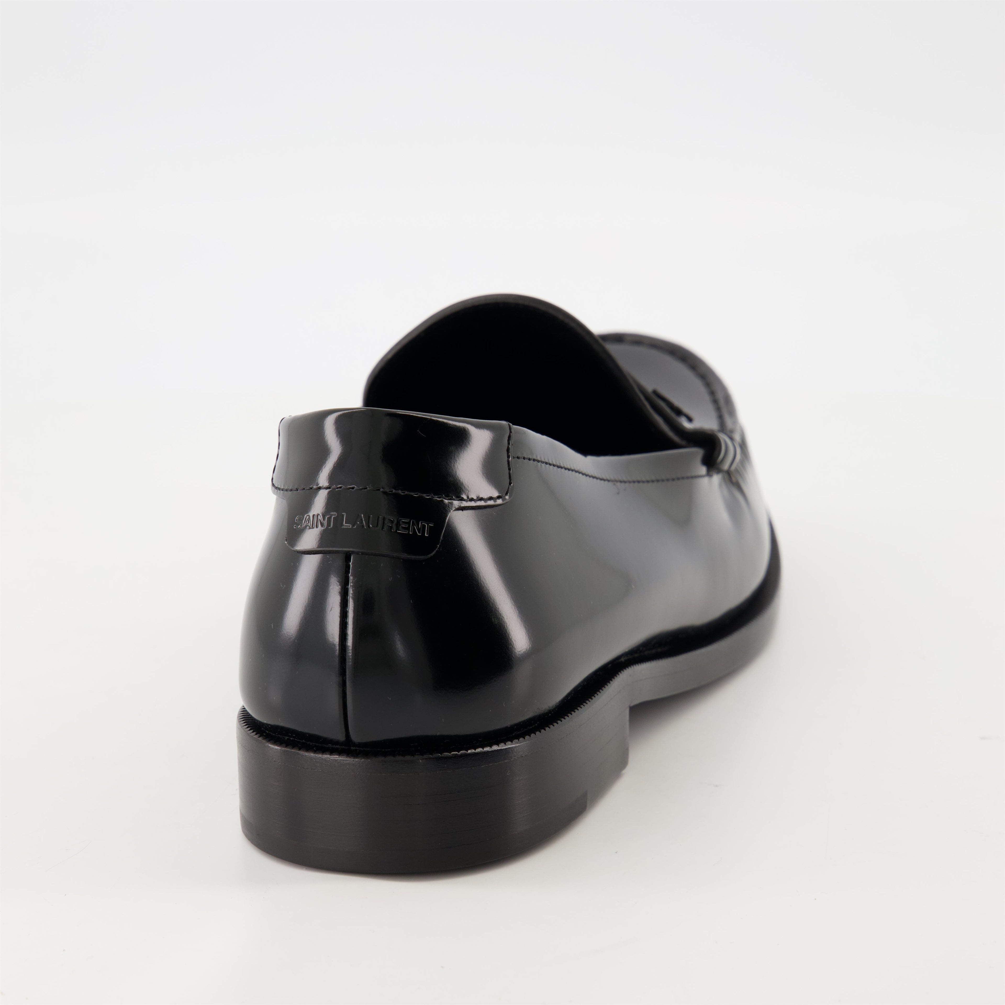 patent leather loafers, YSL loafers, luxury shoes, men's footwear, designer loafers