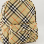 Burberry Backpack, Check Beige Backpack, Designer Accessories, Stylish Backpack, Vintage Design Backpack