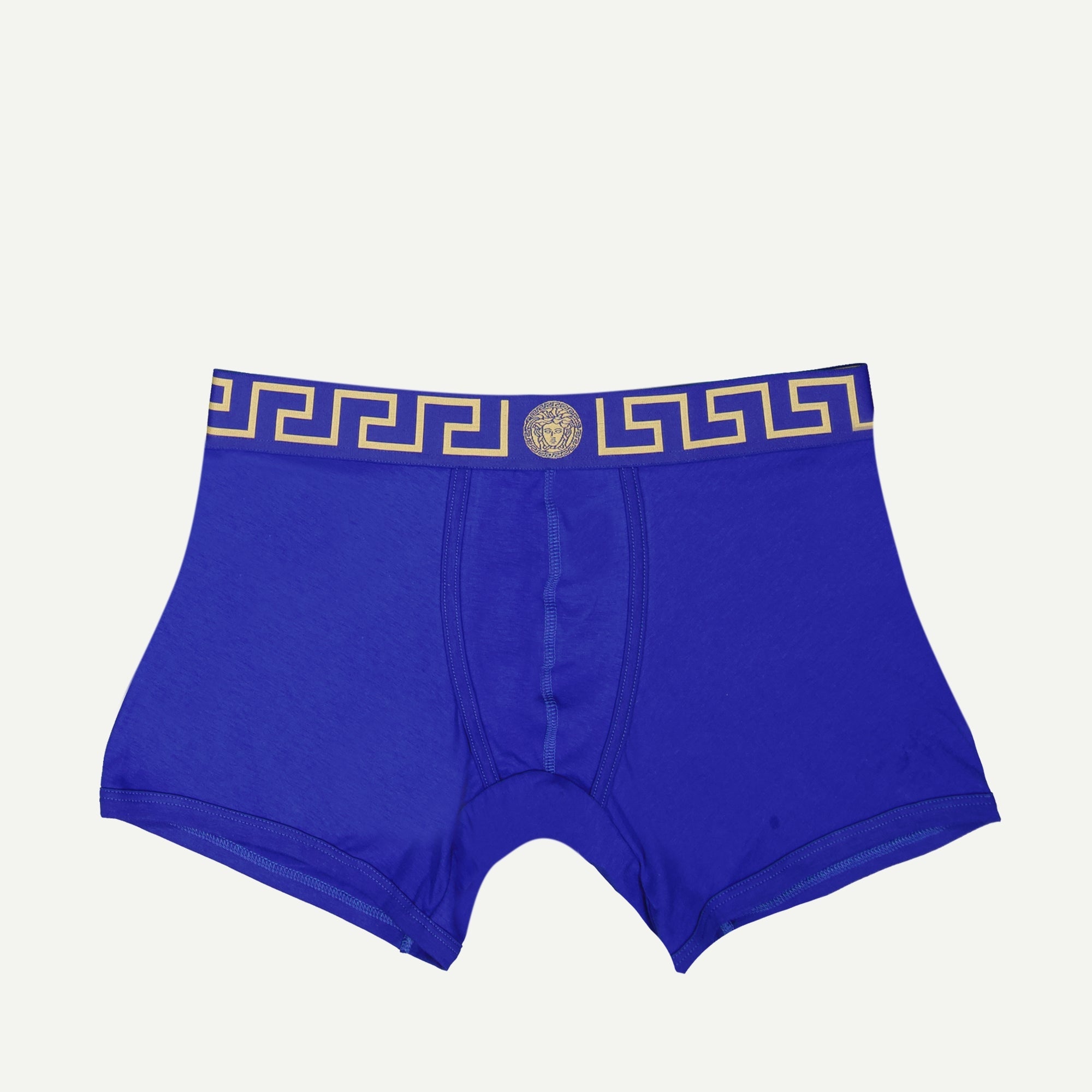 Medusa Greca boxer, Versace boxer briefs, royal blue underwear, men's designer underwear, cotton elastane boxers