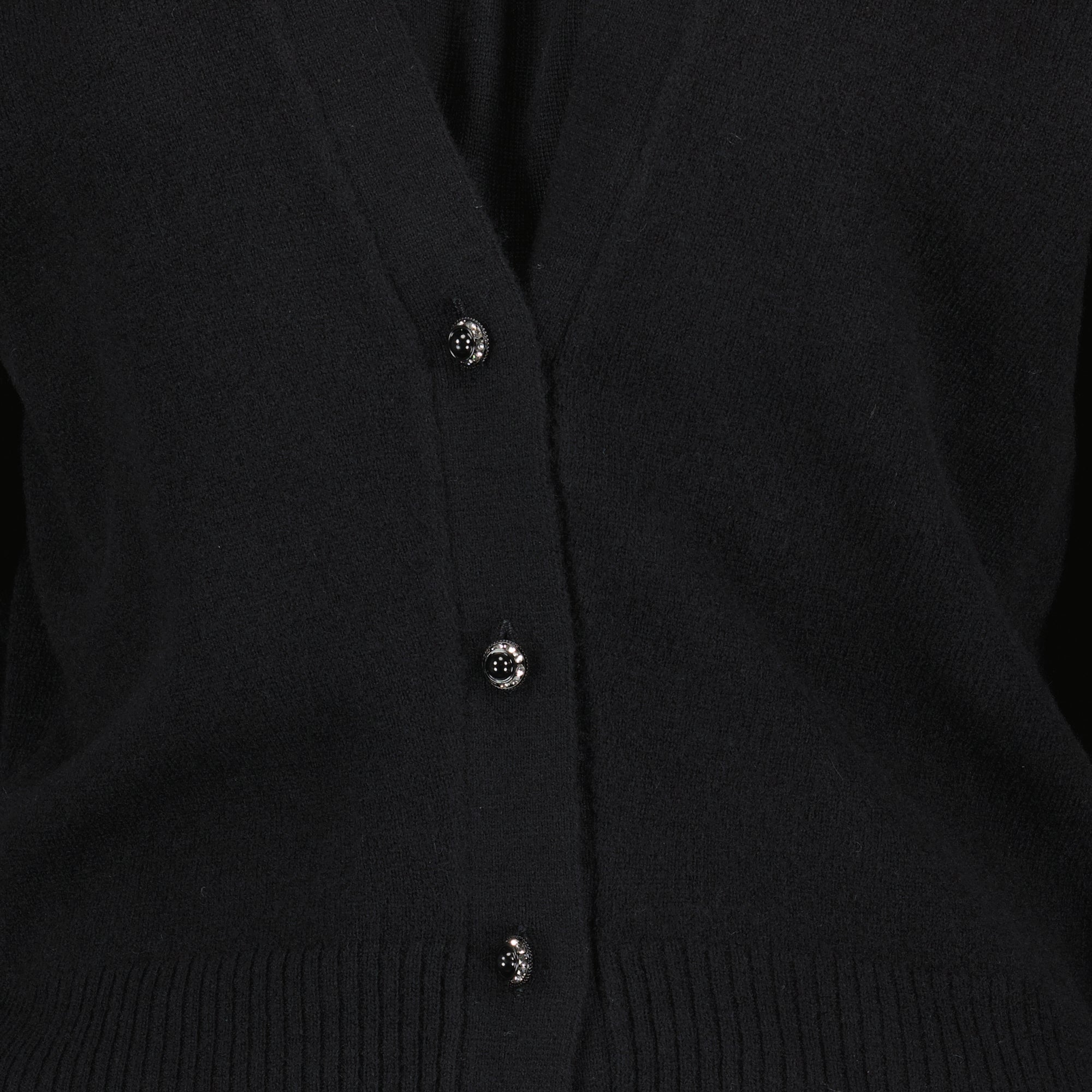 black wool sweater, Rabanne, Autumn-Winter 2025, women's sweater, cashmere blend